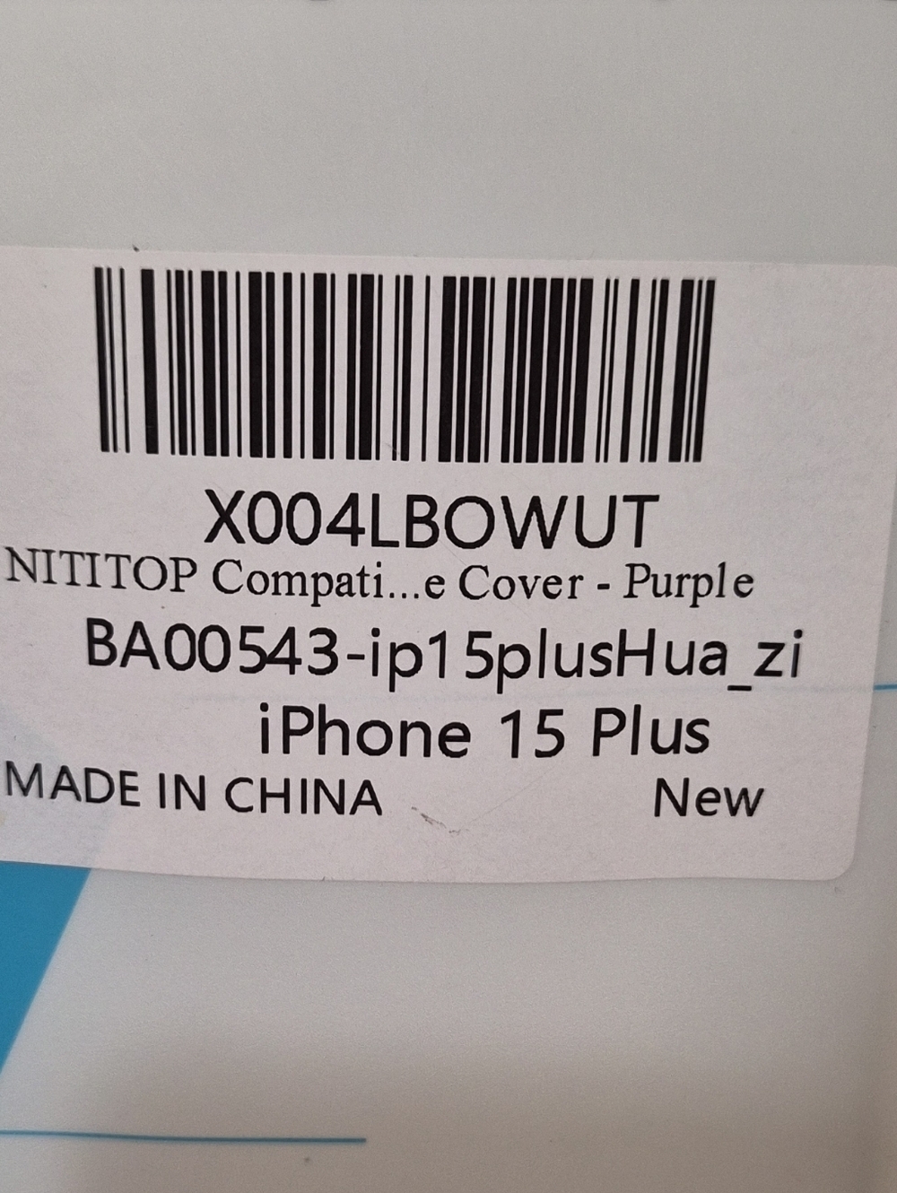 NITITOP Compatible iPhone 15 Plus Case - Purple - Picture 4 of 4